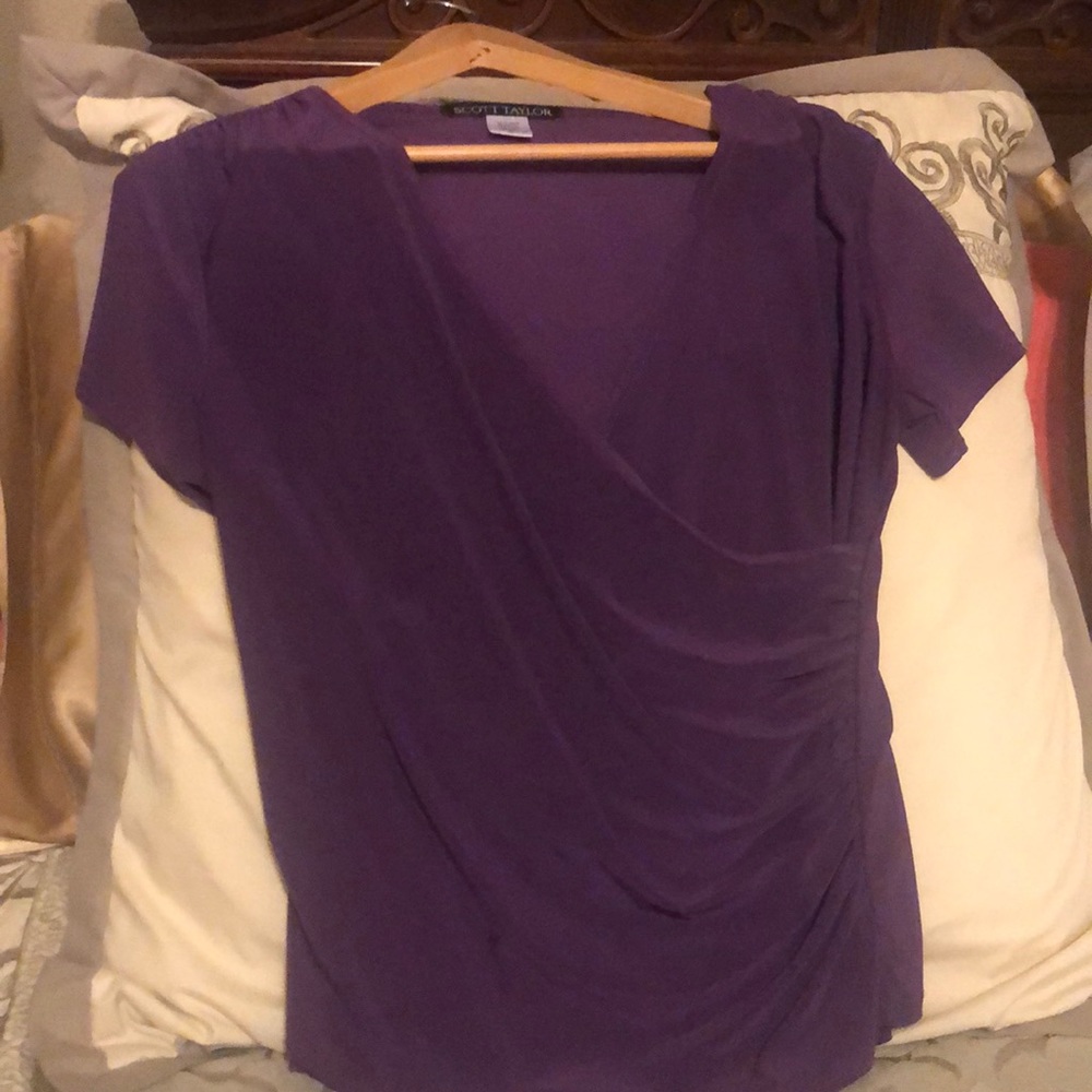 Scott Taylor short sleeve blouse